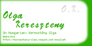 olga kereszteny business card