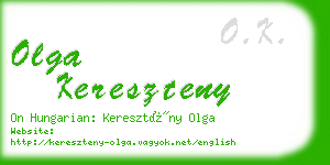 olga kereszteny business card